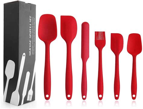 Amazon.com: Silicone Spatula, 6 Piece Non.